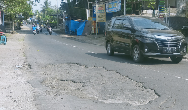 Meski Banyak Jalan Rusak, Warga Jember Ini Siap Sabar