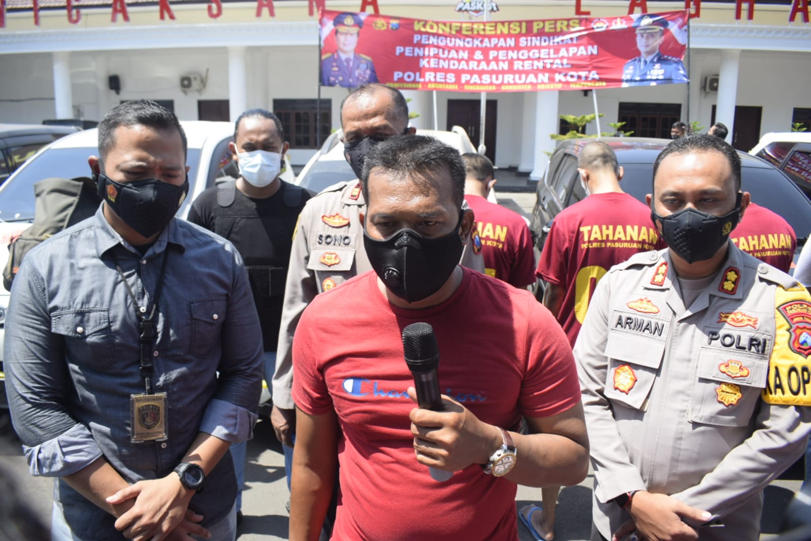 Polresta Pasuruan Tangkap Sindikat Penggelapan Kendaraan Rental